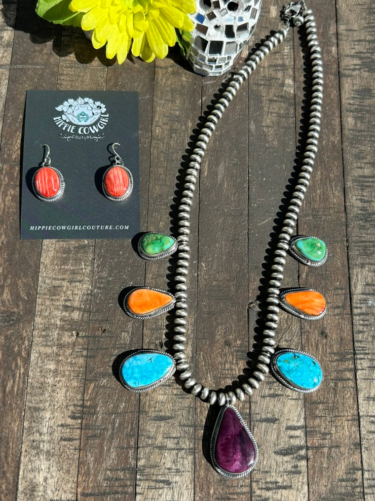 Multicolor Necklace Set