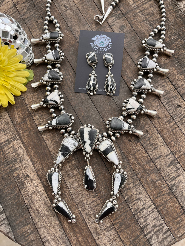 White Buffalo Squash Blossom Set