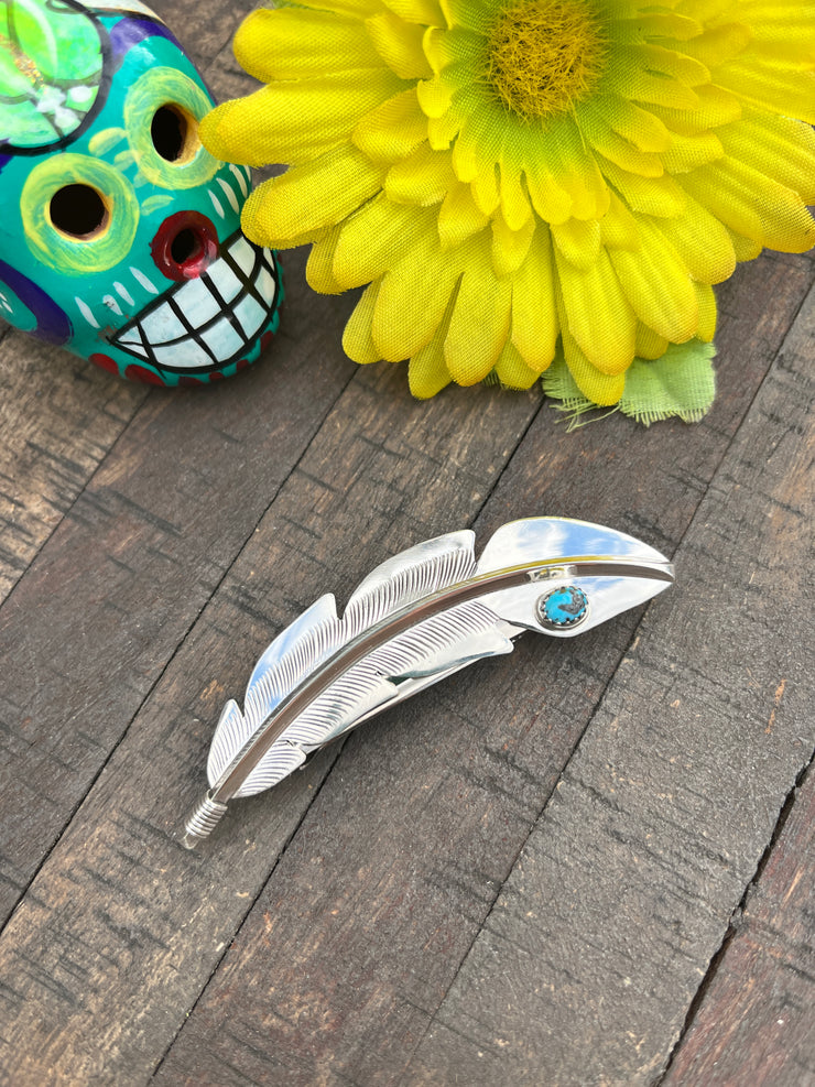 Kingman Feather Barrette