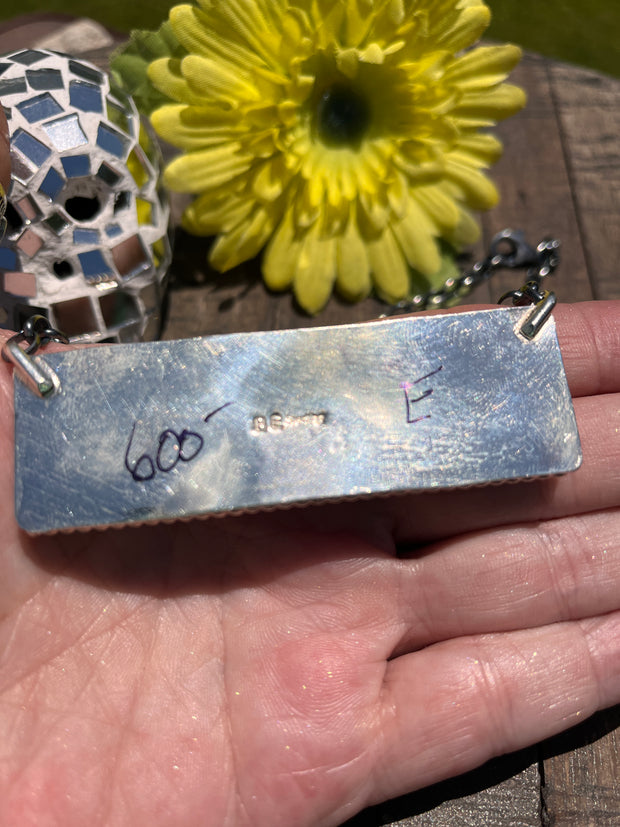 XL Cotton Candy Kingman Bar Necklace A-H