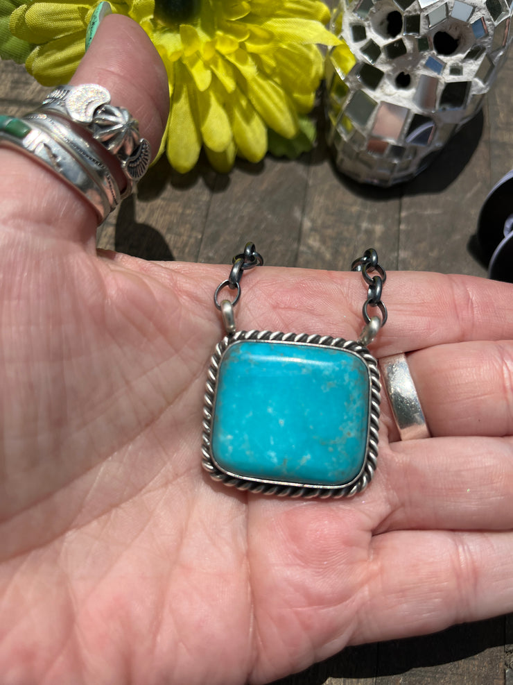 Square Kingman Necklaces