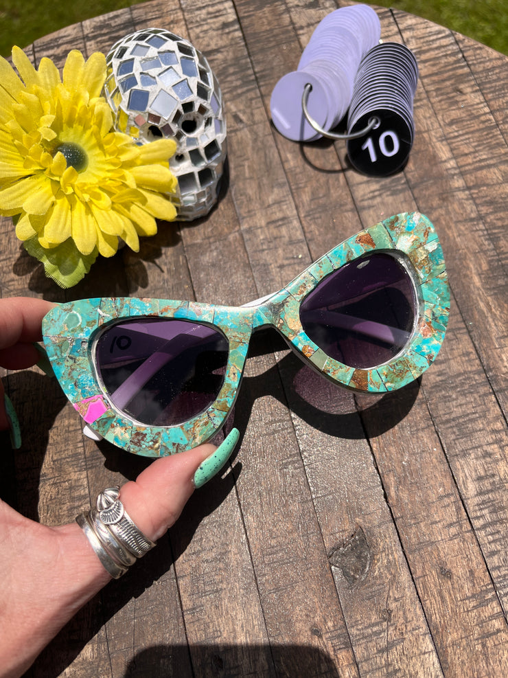 Handmade Kingman Inlay Sunglasses #10