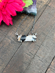 Waterproof White Buffalo Remix Bar Necklace #6