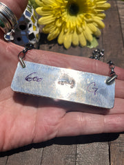 XL Cotton Candy Kingman Bar Necklace A-H