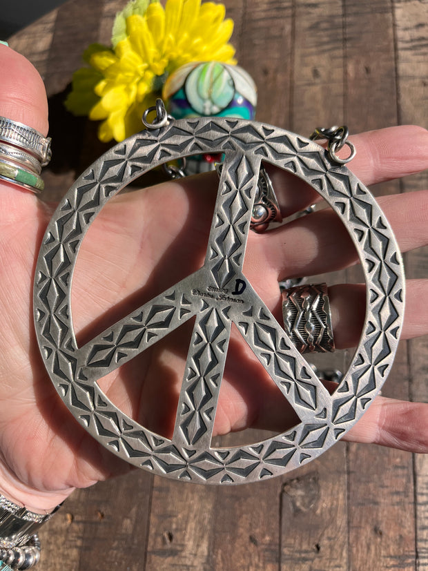 The HCC Kingman Peace Sign Necklace D