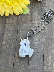 3 stone White Buffalo Necklaces #1-5