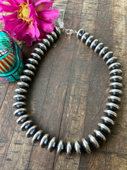 16mm 18" Rondelle "Navajo Style" Pearls