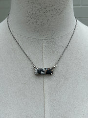 Waterproof White Buffalo Remix Bar Necklace #3