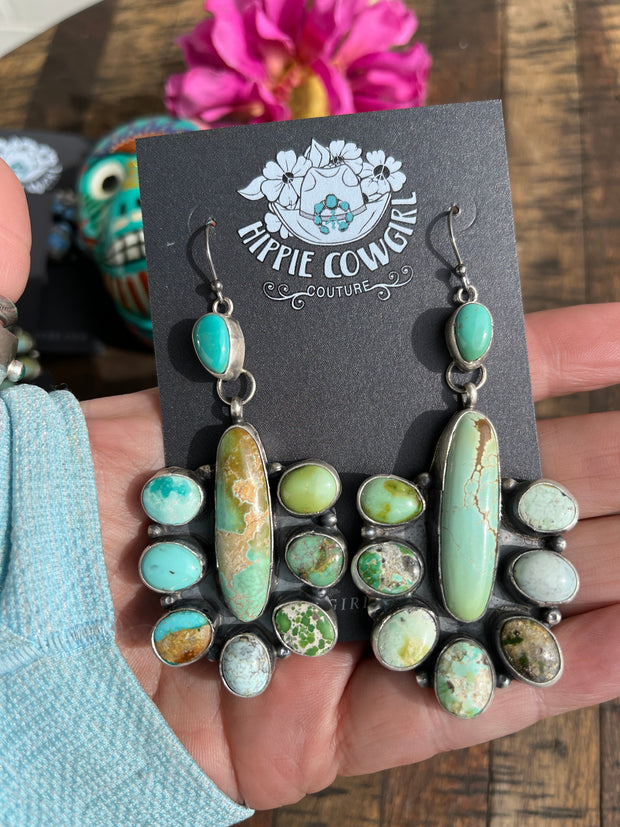 Mixed Mines Dangle Earrings