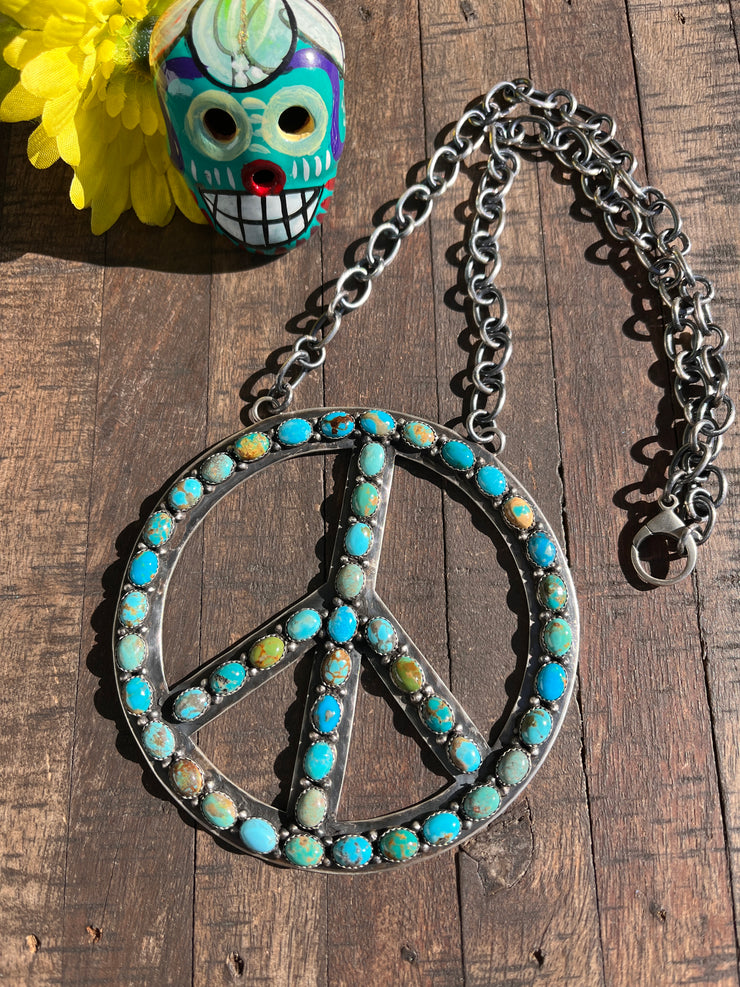 The HCC Kingman Peace Sign Necklace D