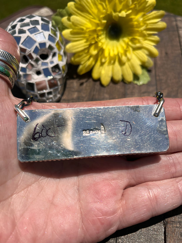 XL Cotton Candy Kingman Bar Necklace A-H