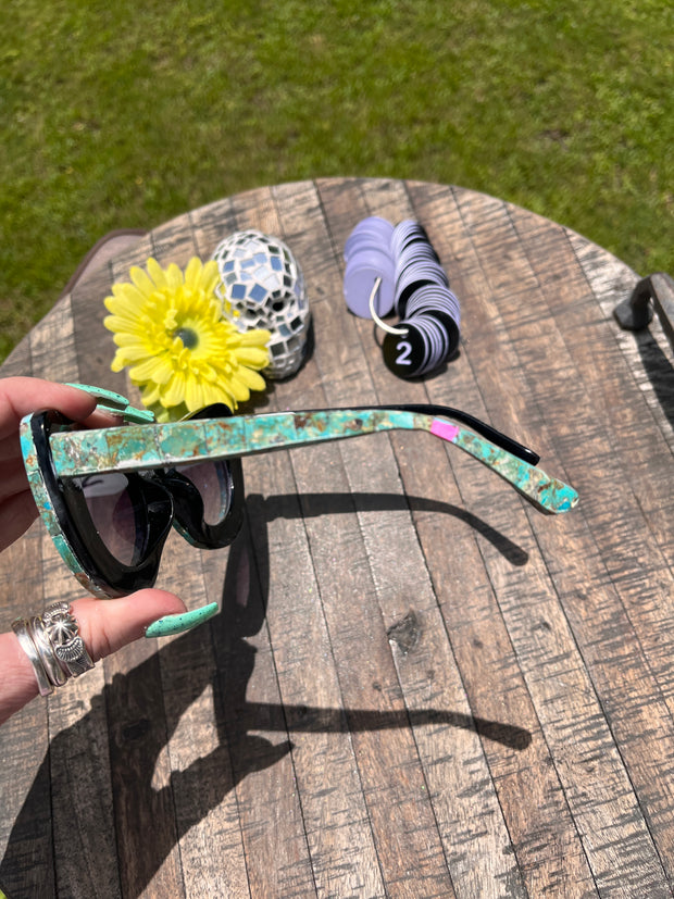 Handmade Kingman Inlay Sunglasses #2