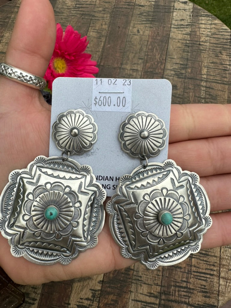 Concho Earrings- B