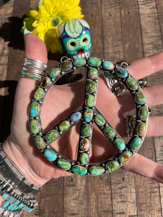 The HCC Mixed Mines Peace Sign Necklace 3