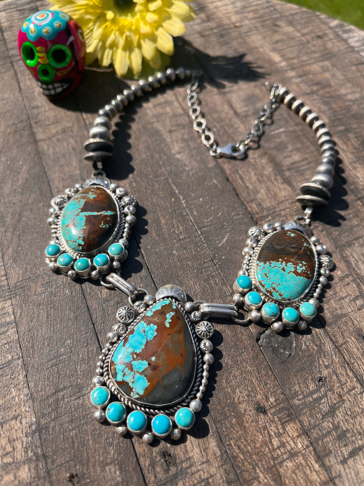 #8 Turquoise Pearl Necklace