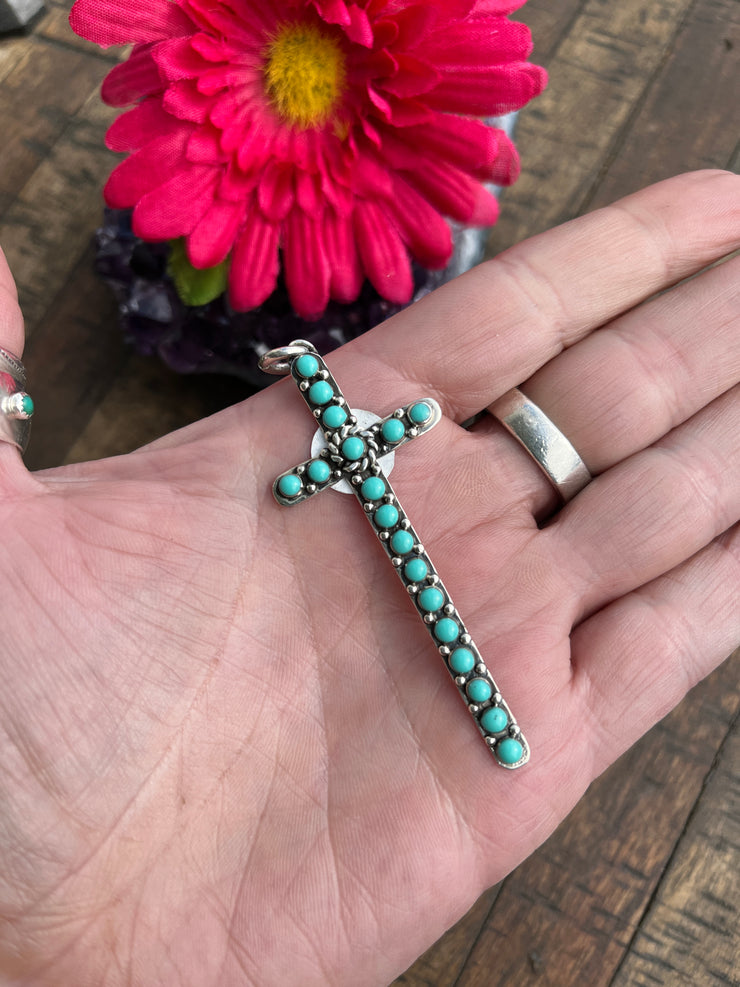 Turquoise Cross Pendant