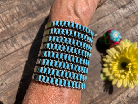 Zuni 8 Row Cuff