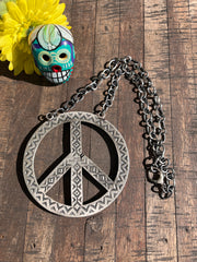 The HCC Kingman Peace Sign Necklace F