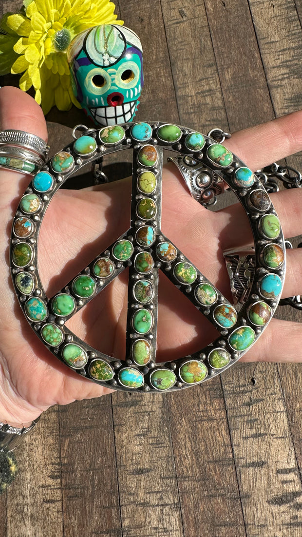 The HCC Mixed Mines Peace Sign Necklace 6