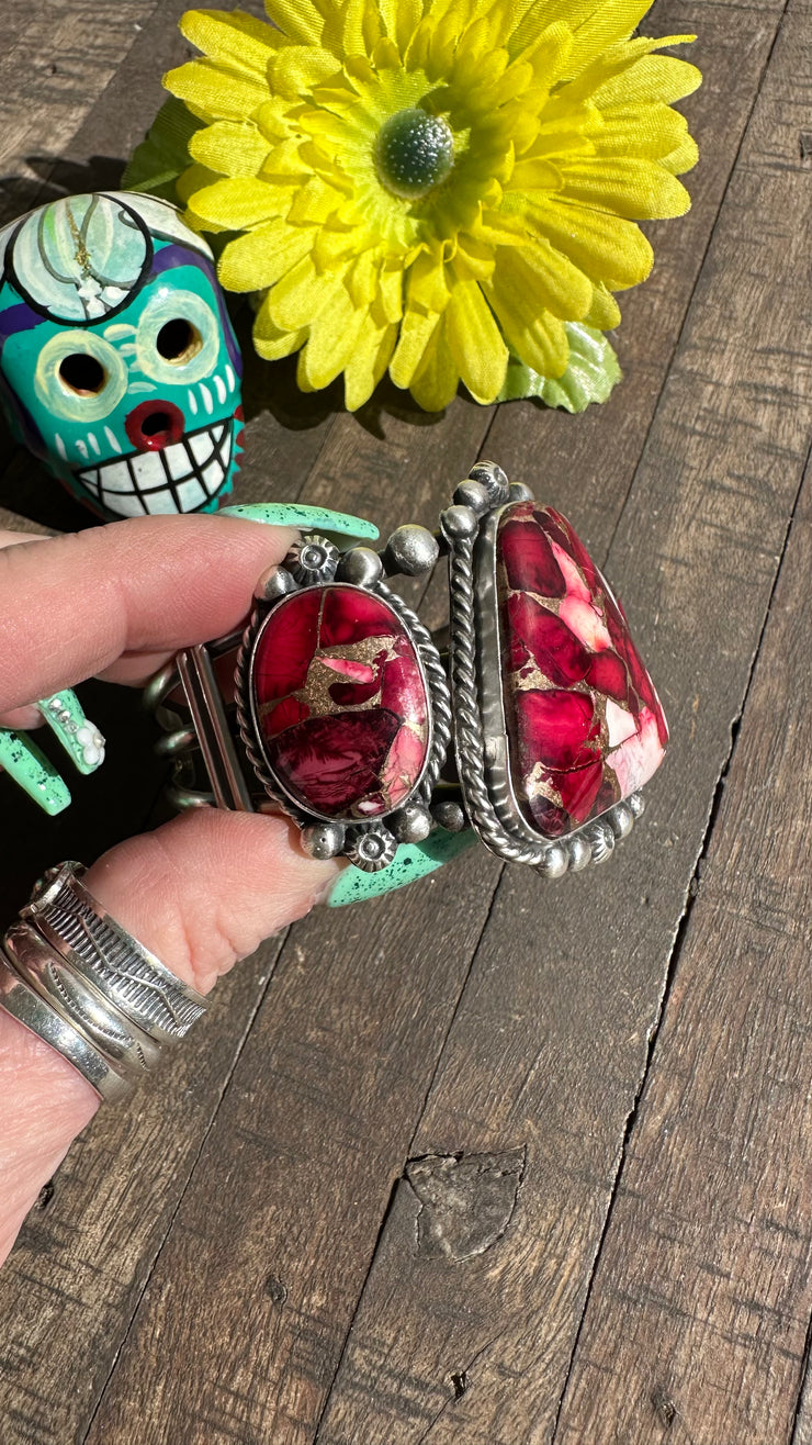 Dahlia Rose 3 Stone Cuff