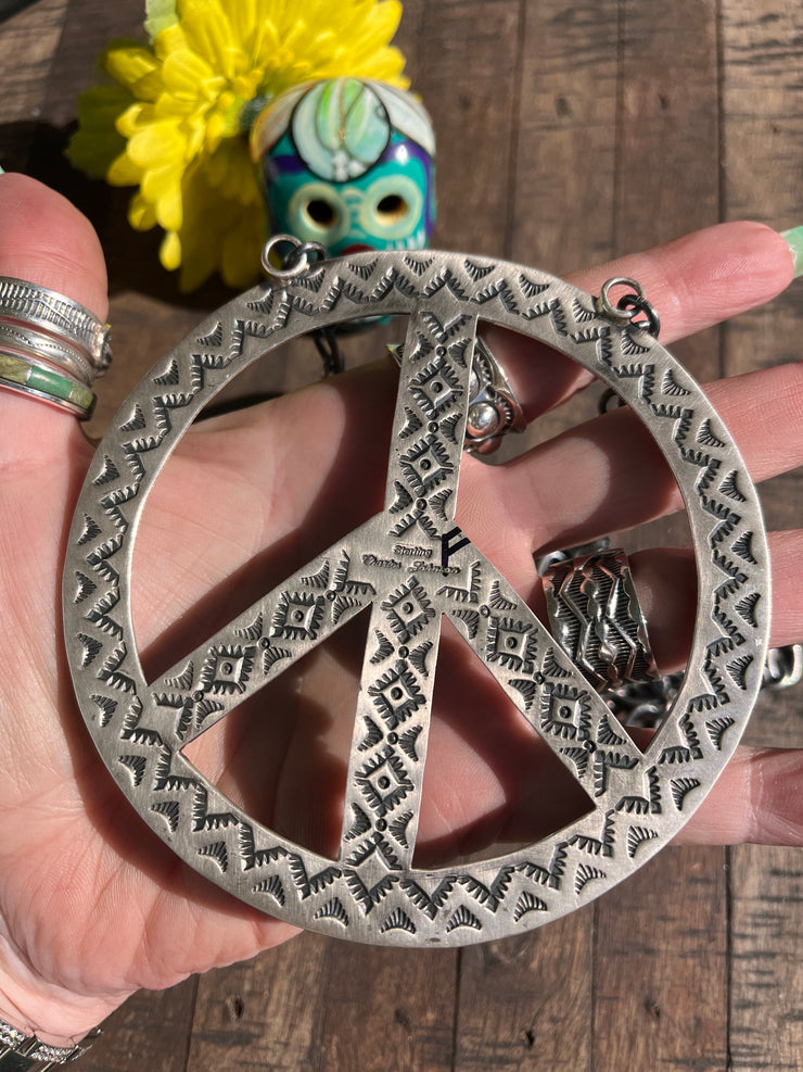 The HCC Kingman Peace Sign Necklace F