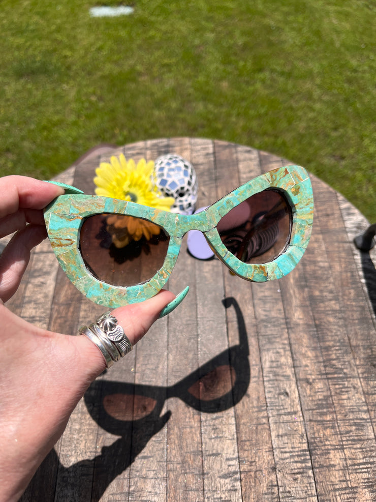 Handmade Kingman Inlay Sunglasses #14