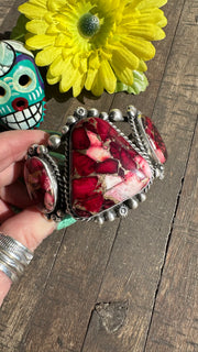 Dahlia Rose 3 Stone Cuff