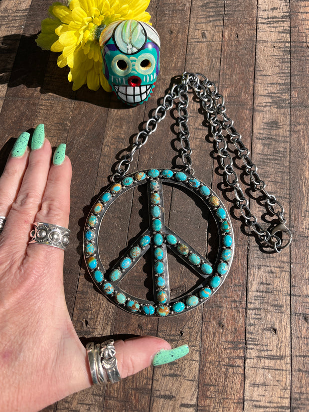 The HCC Kingman Peace Sign Necklace F