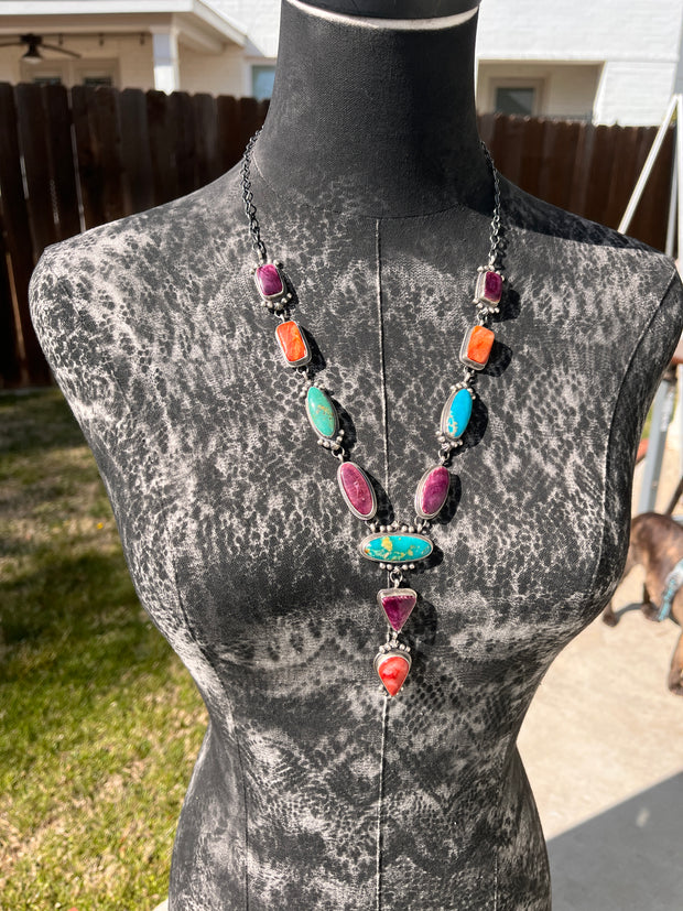 Multi Color Lariat Set