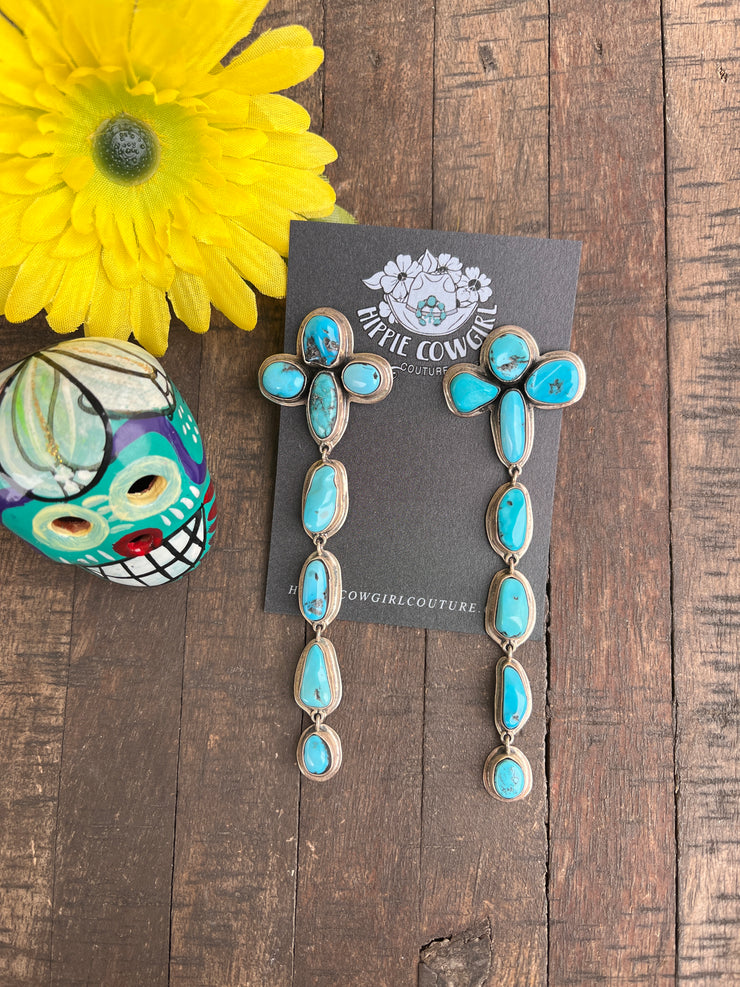 Sleeping Beauty Turquoise Earrings