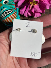 3 Stone Sonoran Gold Earrings #2