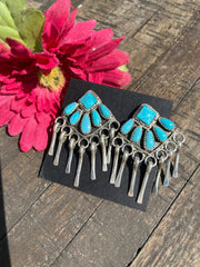 Blue XL Kingman Dangle Studs