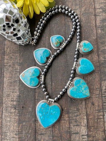 Kingman Heart Necklace- G