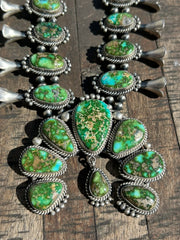 Sonoran Turquoise Squash Blossom Set