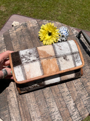 Cowhide Patchwork XL wallet