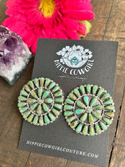 Mini Kingman Cluster Earrings