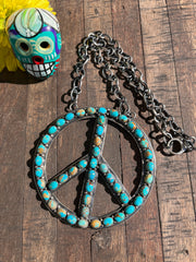 The HCC Kingman Peace Sign Necklace C