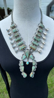 #8 Turquoise Squash Blossom Set