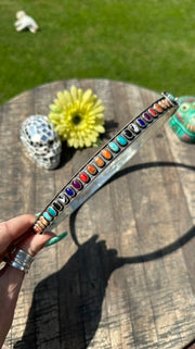 Rainbow Sterling Hat Band