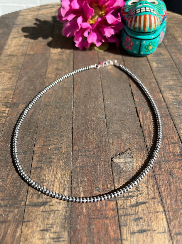 3mm 16" Rondelle "Navajo Style" Pearls