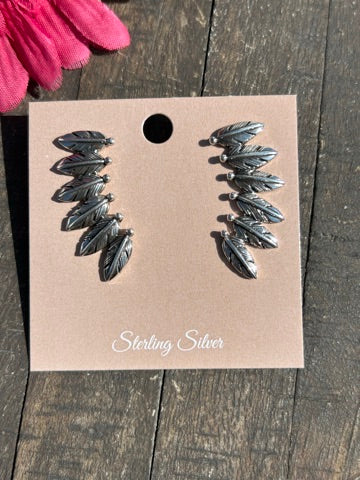 Feather Stud Earrings