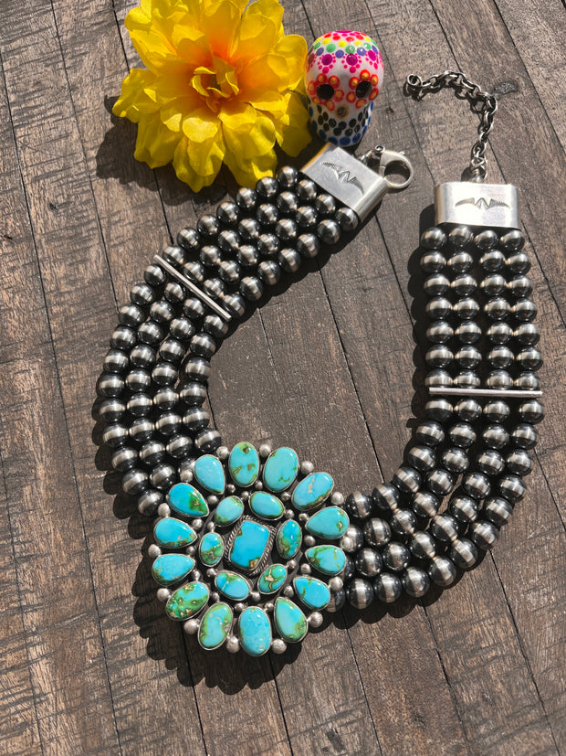 4 Strand Sonoran Choker Necklace