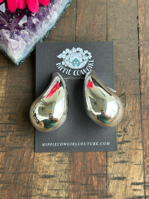 Sterling Silver "Balloon" Earrings
