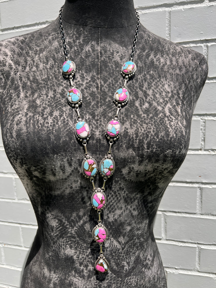 Cotton Candy Kingman Lariat Set