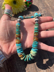 Kingman Disc Bead Necklace
