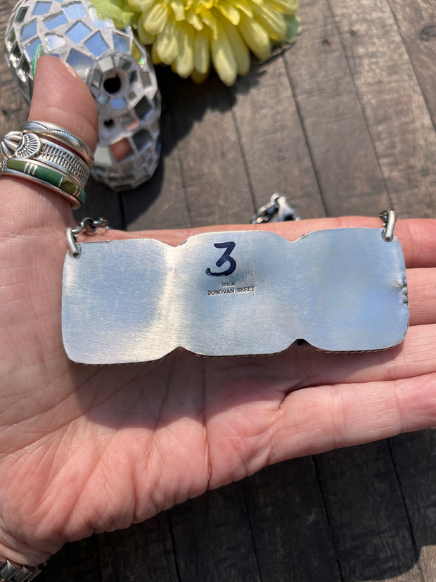 3 Stone Square Necklace #1-9
