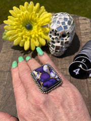 Lavender Dahlia Square Rings 1-4