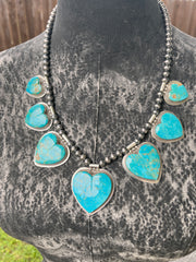 Kingman Heart Necklace- G
