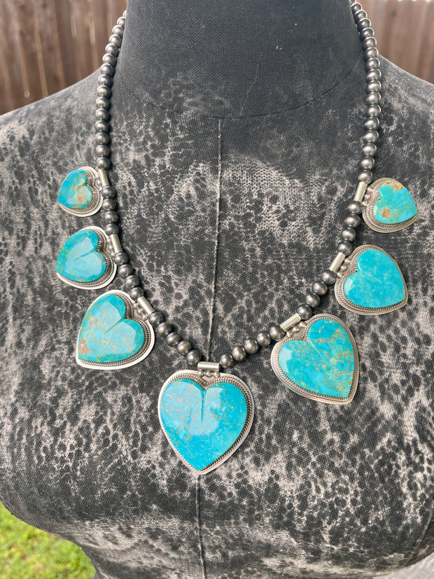 Kingman Heart Necklace- G