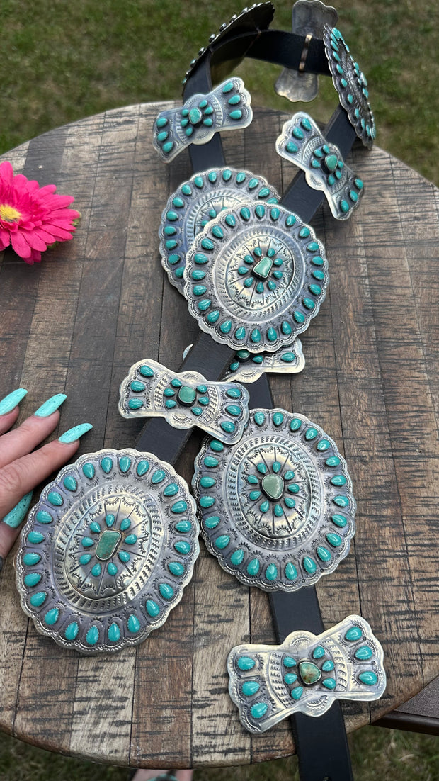 Green Concho Belt